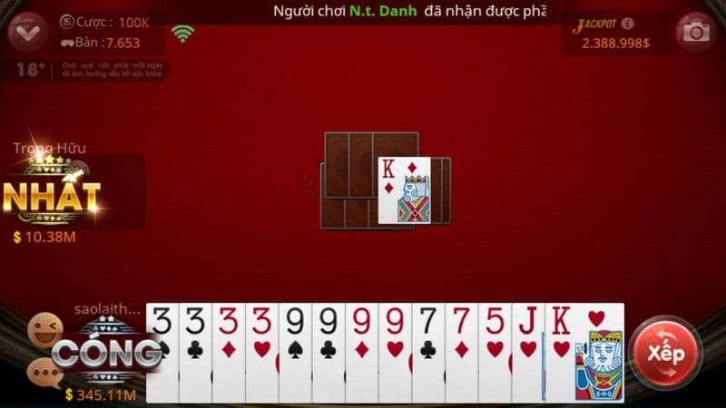 game bai online 2 Game bài Tiến lên được nhiều người yêu thích