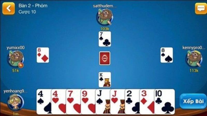 game bai online 3 Bài Phỏm là tựa game khá vui nhộn trong sảnh game bài online